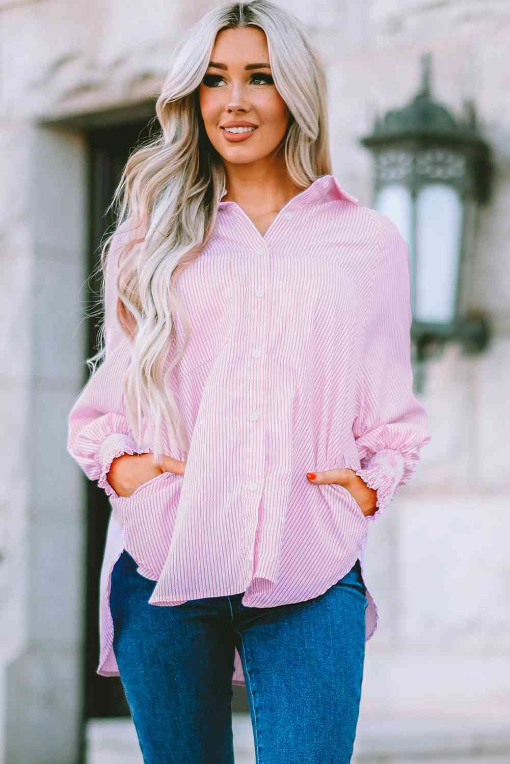 Fernanda Lantern Sleeve Shirt-