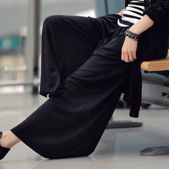 High Waist Wide Leg Pants for Women - Plus Size