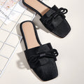 2023 Women's Casual Flat Open-Toe Bow Mules Sandals