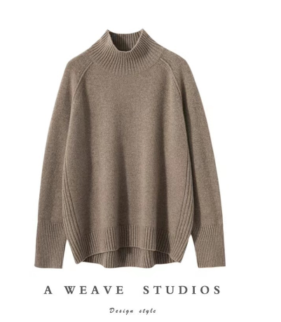 Autumn Winter Women's Oversized Turtleneck Sweater