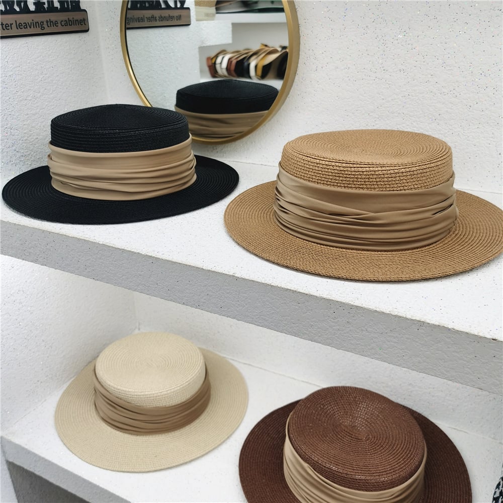 Summer Women's Simple Flat Top Visor Hat