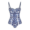 Blue Porcelain Pattern Swimsuit